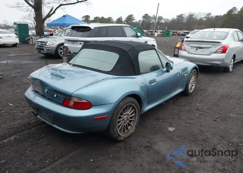 2002 BMW Z3 3.0I z USA, uszkodzony, nr VIN 4USCN53402LJ60577